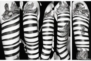 2 Horizontal stripes tattoo idea