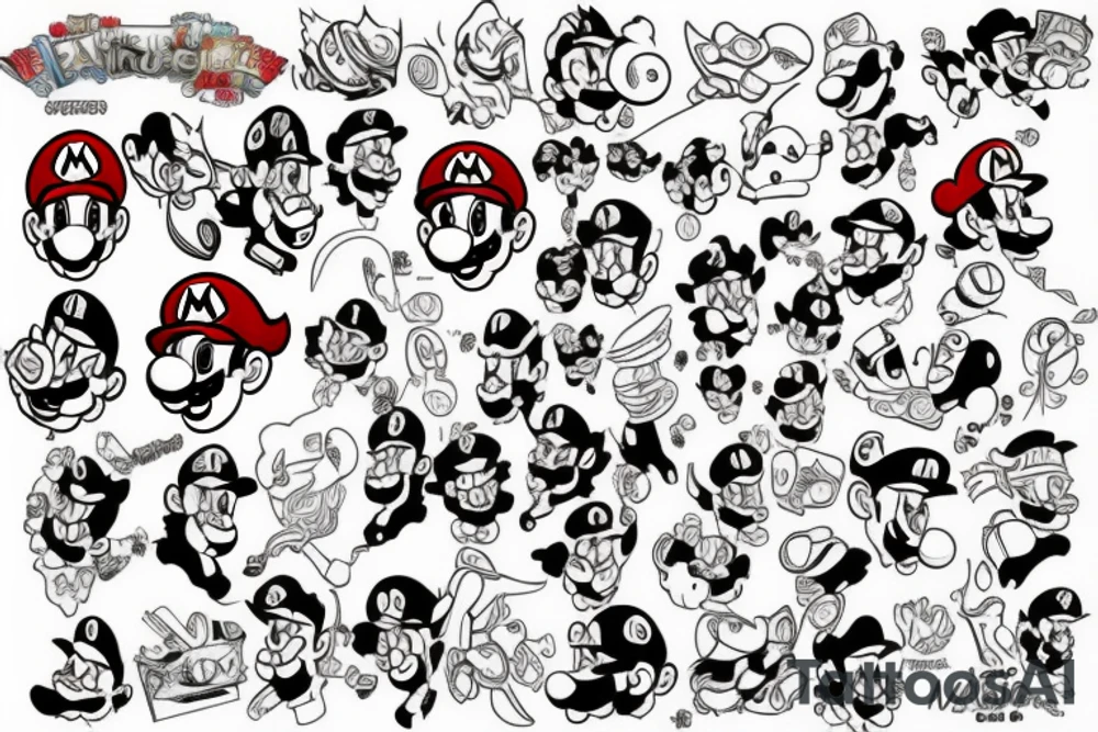 mario tattoo idea