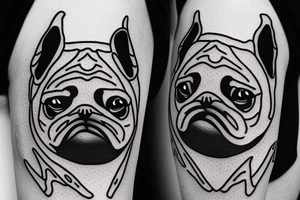 Ninja pug tattoo idea