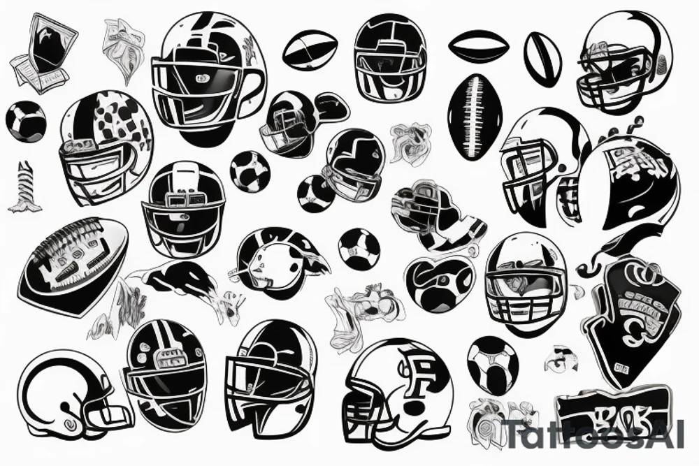 football, modern technology, youth mistake tattoo idea