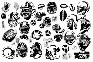 football, modern technology, youth mistake tattoo idea