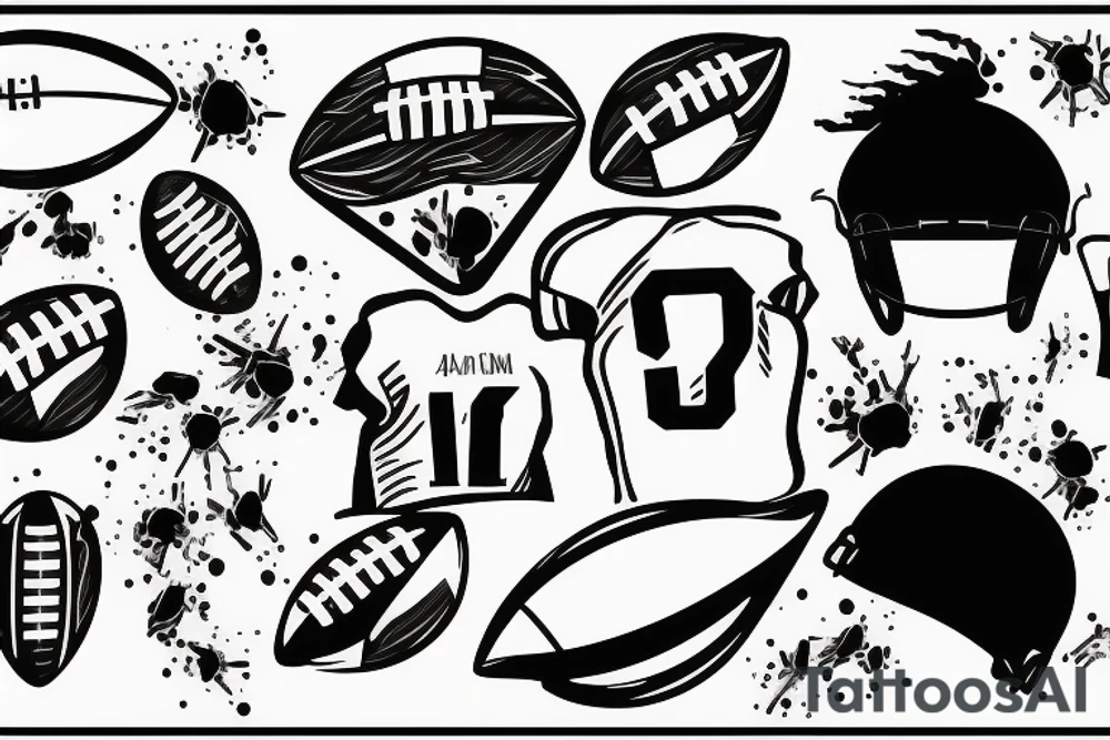 football, modern technology, youth mistake tattoo idea