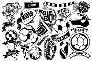 Soccer, modern technology, youth mistake tattoo idea