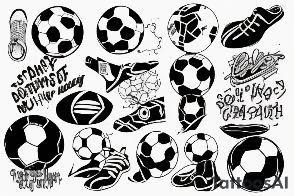 Soccer, modern technology, youth mistake tattoo idea