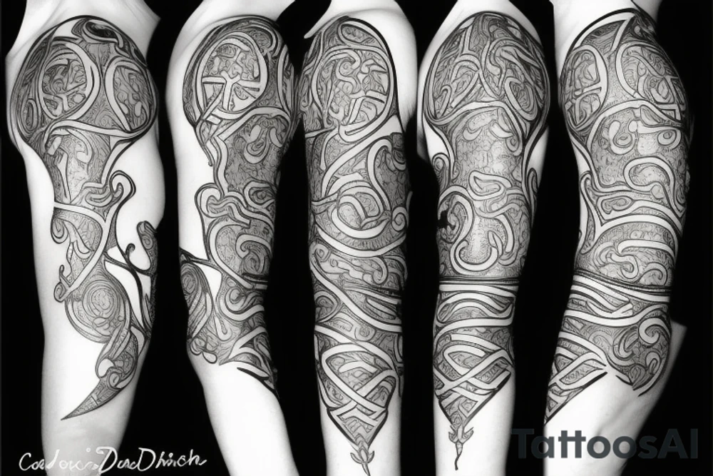caduceus and ficus tattoo idea