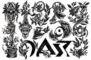 caduceus and ficus tattoo idea