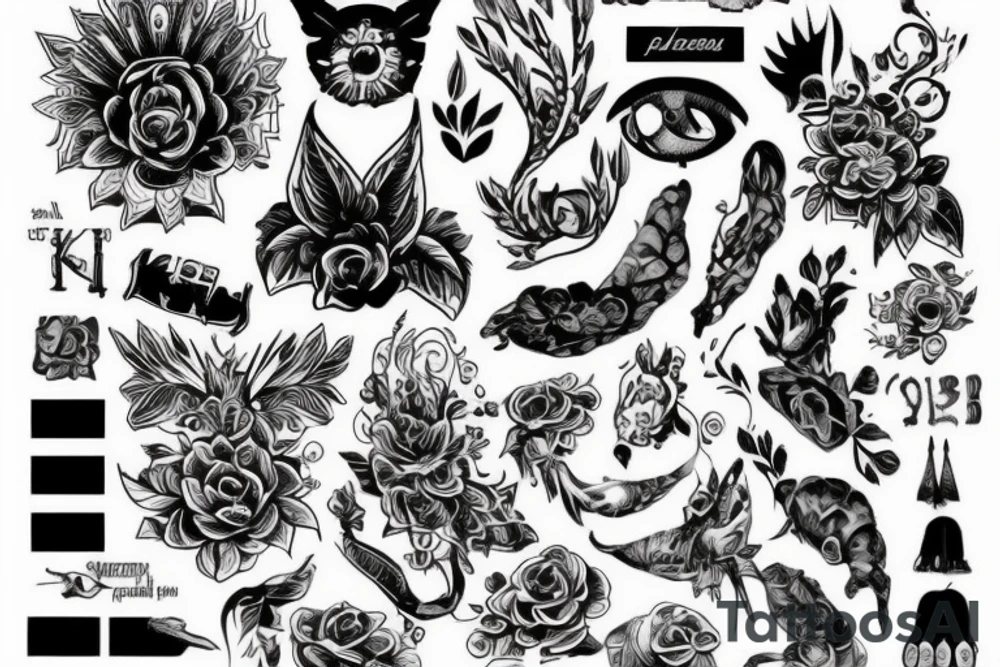Орёл с крупными крыльями tattoo idea