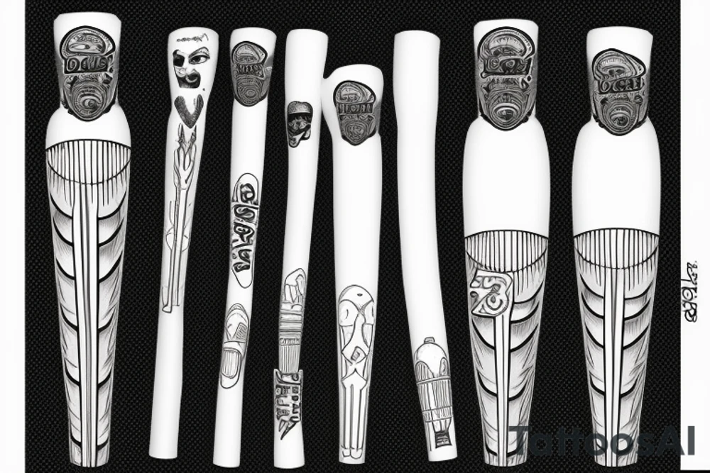 Bronx baseball bat tattoo idea