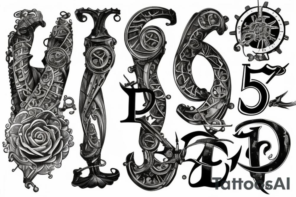 2010.09.07 roman numerals tattoo idea