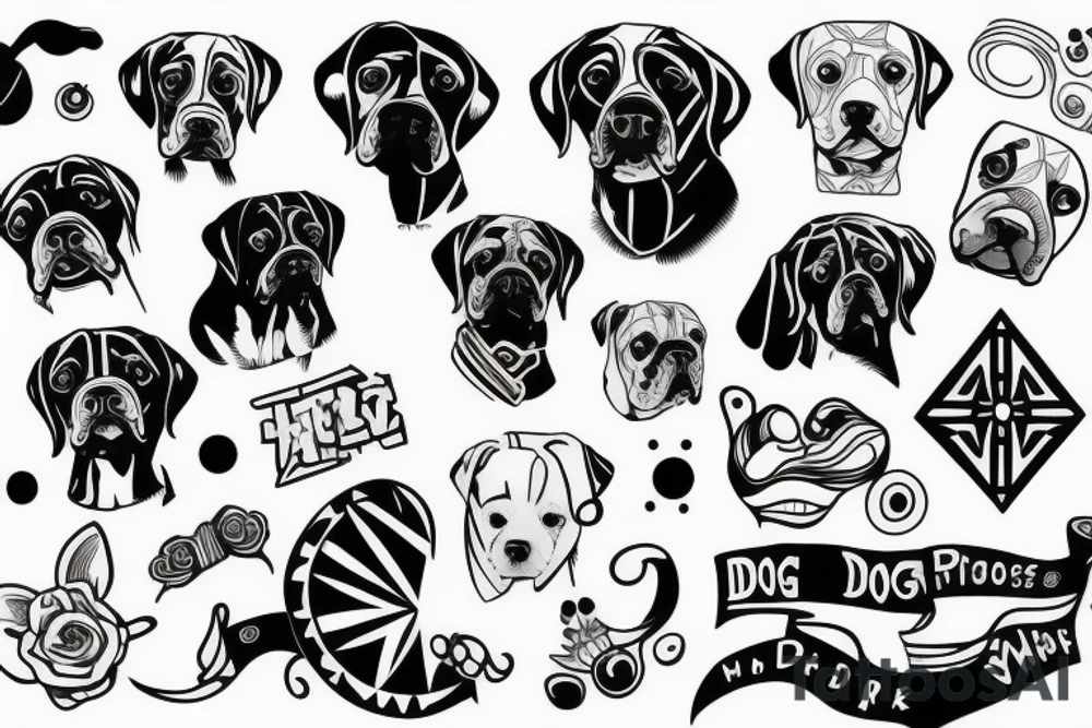dog tattoo idea