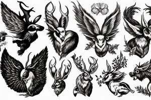 wolpertinger jump tattoo idea