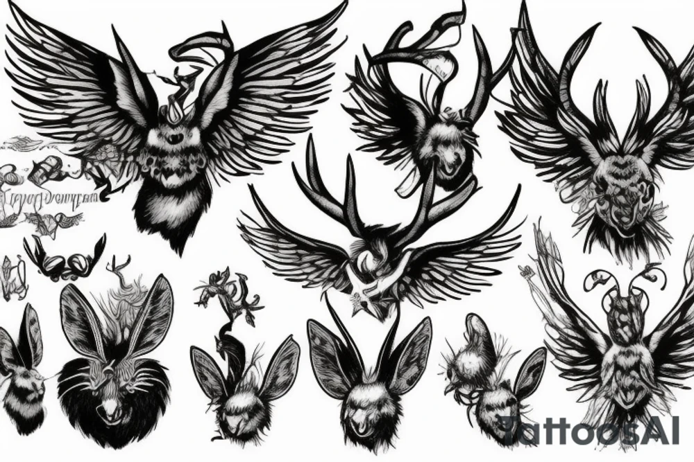 wolpertinger jump tattoo idea