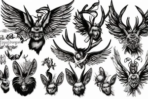wolpertinger jump tattoo idea