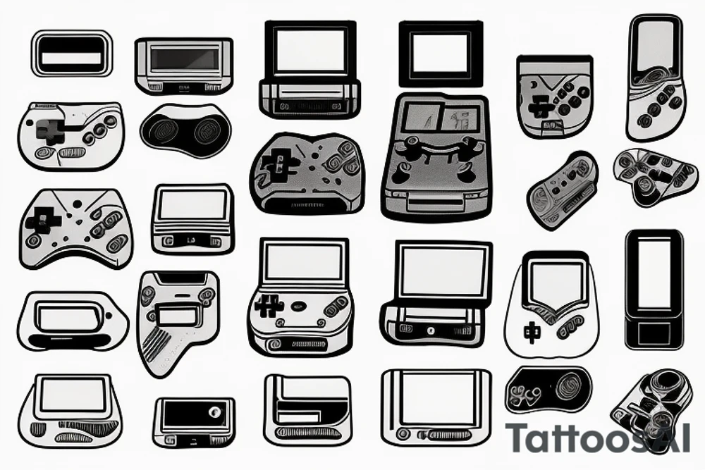 Game boy tattoo idea