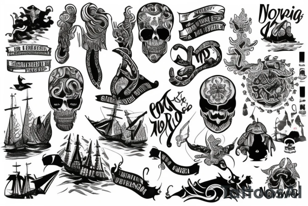 Norway fjords tattoo idea