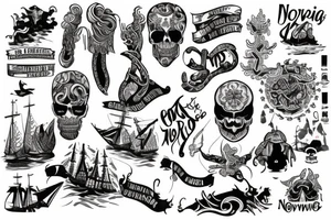 Norway fjords tattoo idea