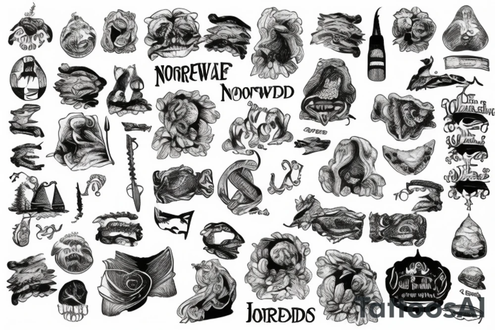 Norway fjords tattoo idea