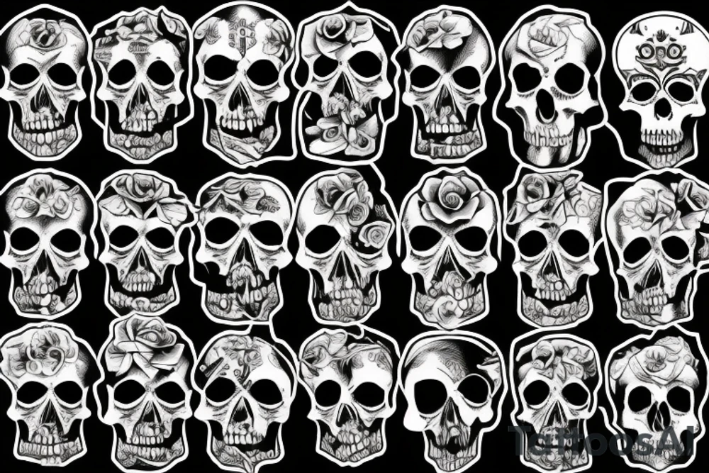 Fuck with skull tattoo idea