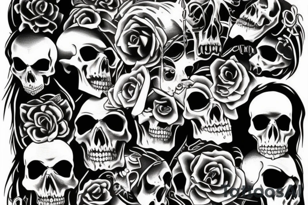 Fuck with skull tattoo idea