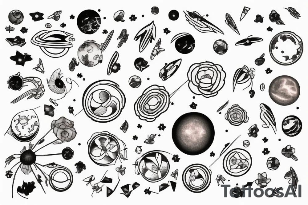 Cosmos, universe, energy tattoo idea