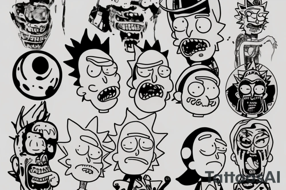 Rick and Morty tattoo idea