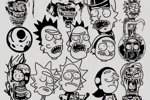 Rick and Morty tattoo idea