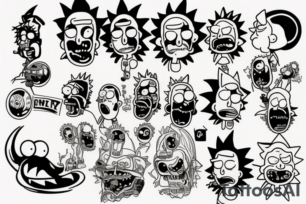 Rick and Morty tattoo idea