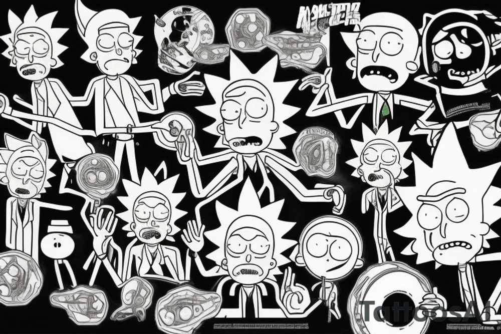 Rick and Morty tattoo idea