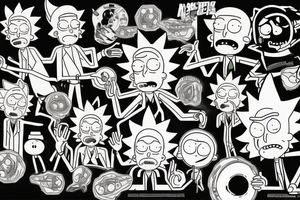 Rick and Morty tattoo idea
