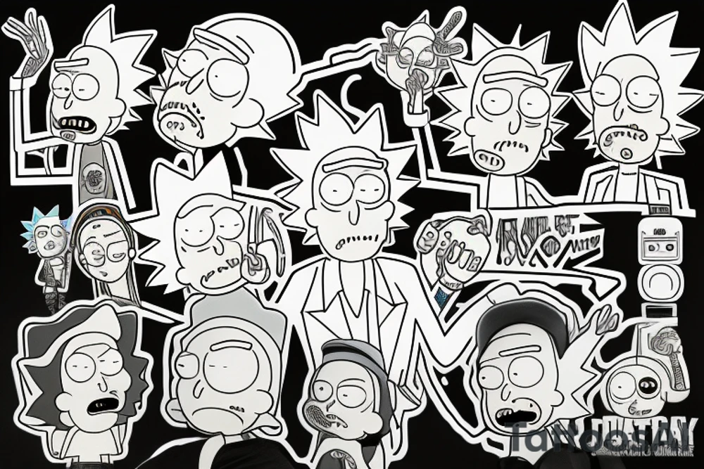Rick and Morty tattoo idea