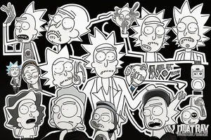 Rick and Morty tattoo idea