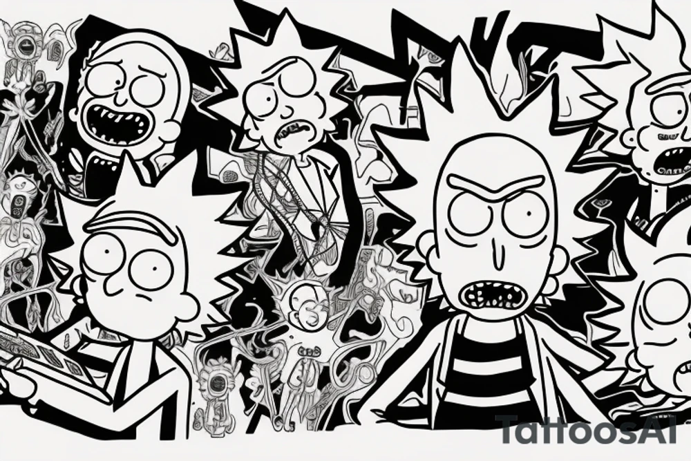 Rick and Morty tattoo idea
