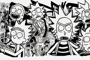Rick and Morty tattoo idea