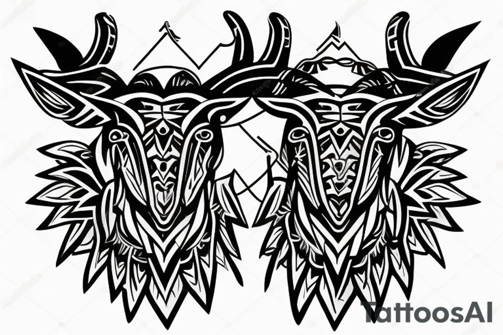Taurus on the neck tattoo idea