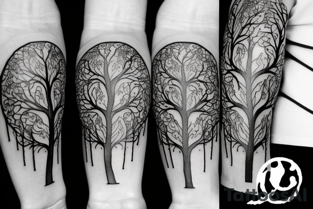 family tree tattoo idea