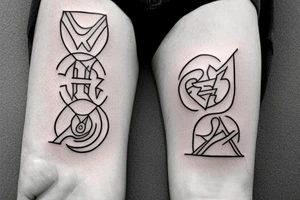 a tattoo which symbolises getting over darkness, depression, heartbreak and finally being happy and looking forward to living for men tattoo idea