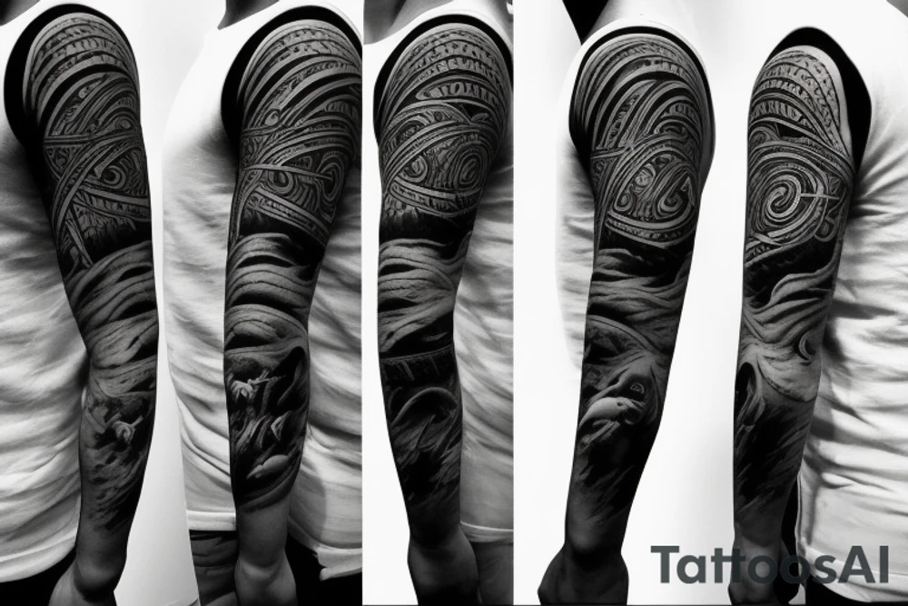 a tattoo which symbolises getting over darkness, depression, heartbreak and finally being happy and looking forward to living for men tattoo idea