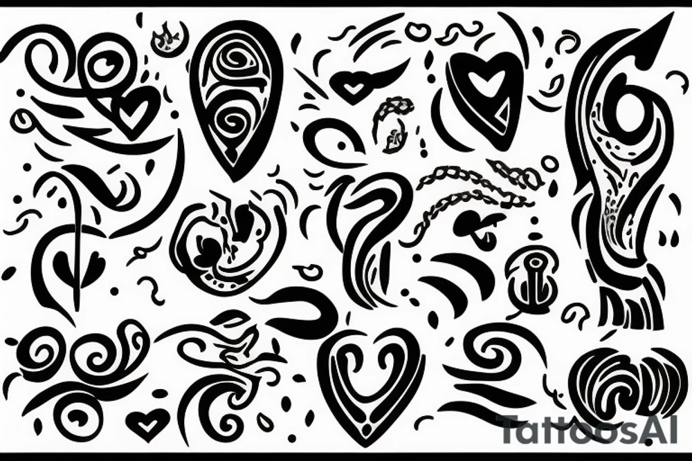 symbolises getting over darkness, depression, heartbreak and finally being happy tattoo idea