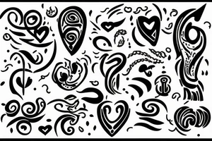 symbolises getting over darkness, depression, heartbreak and finally being happy tattoo idea