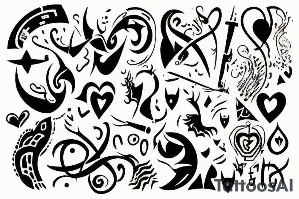 symbolises getting over darkness, depression, heartbreak and finally being happy tattoo idea
