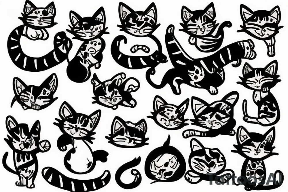 War kitten tattoo idea