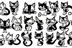 Battle kitten tattoo idea