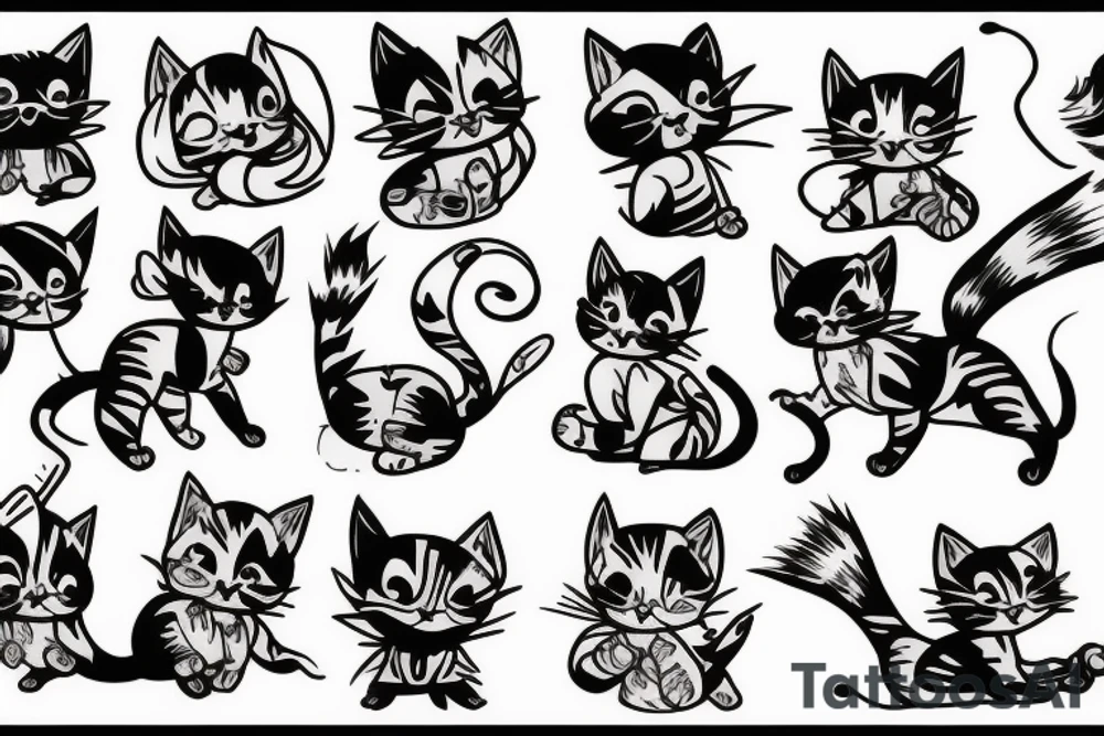Battle kitten tattoo idea