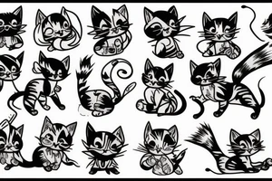 Battle kitten tattoo idea