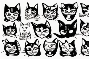 War cat tattoo idea