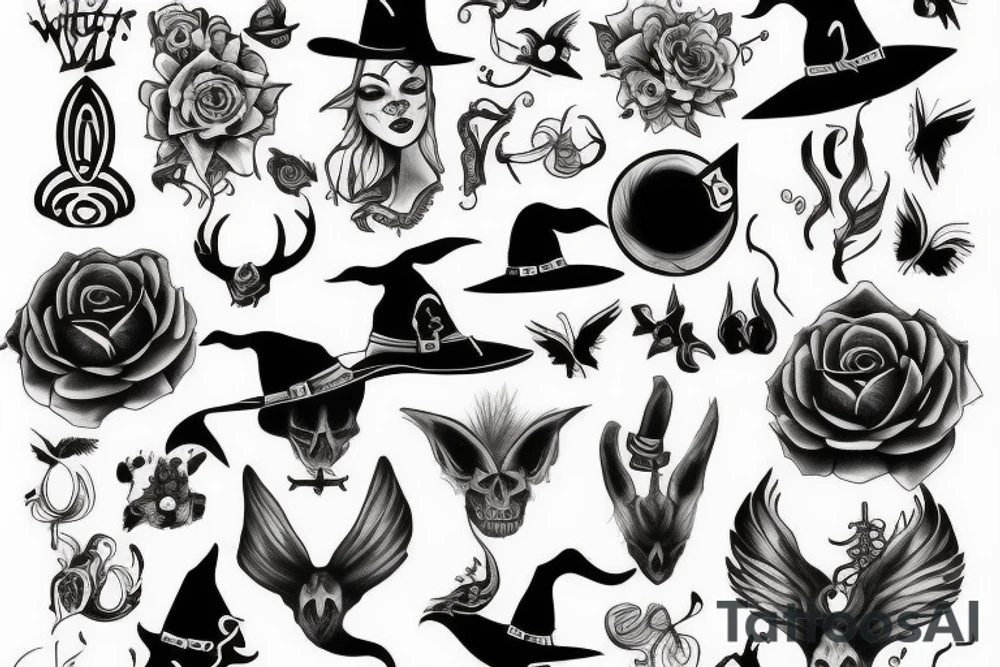 witch tattoo idea