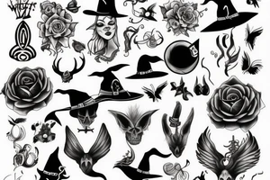 witch tattoo idea
