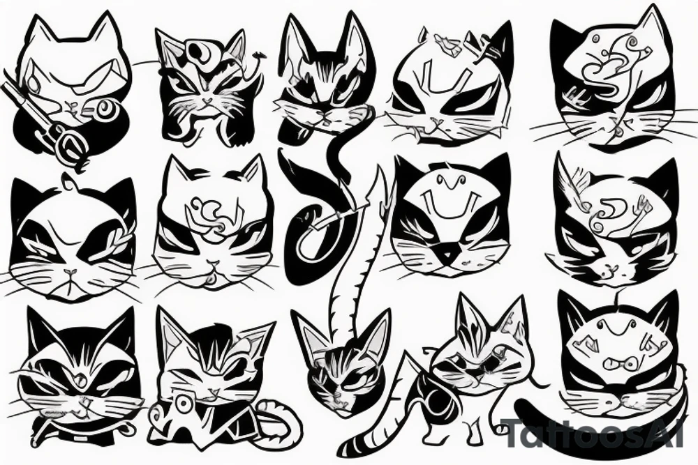Battle cat tattoo idea