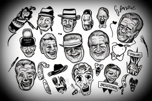 To remember my dead grandpa, he always made me smile and laugh tattoo idea