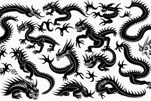 asia dragon tattoo idea